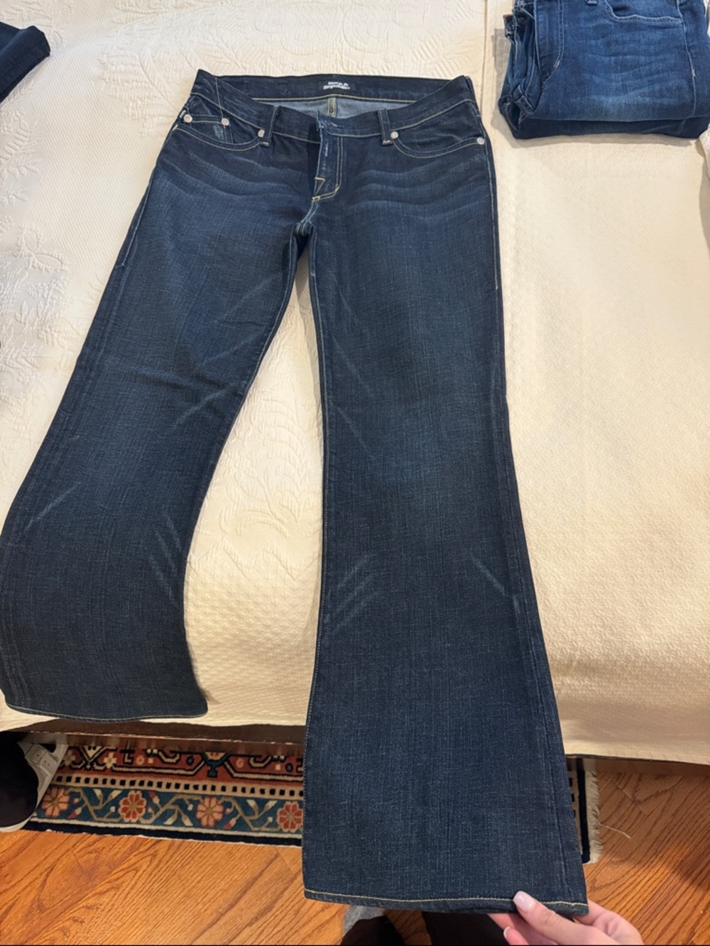 Rock & Republic Dark Blue Wide Leg Jeans